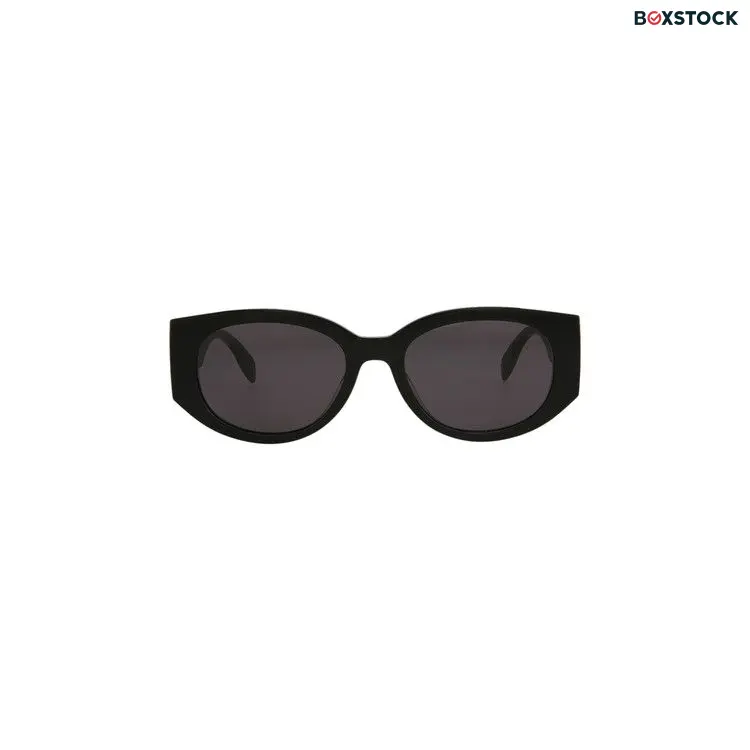 Alexander McQueen Oval Sunglasses 'Black/Grey' Fall/Winter 2023