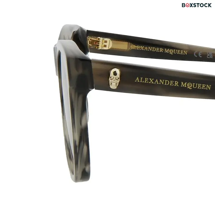 Alexander McQueen Square Sunglasses 'Grey/Brown'