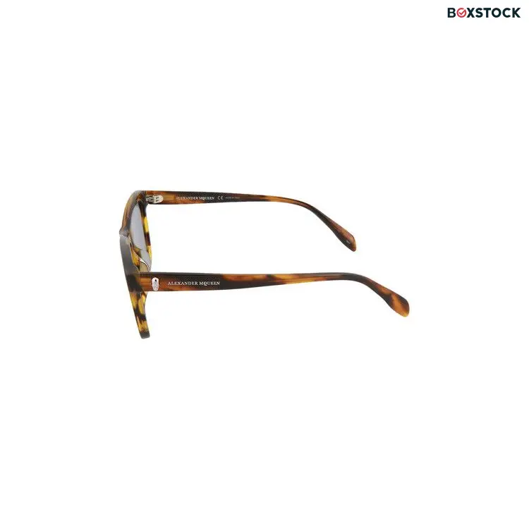 Alexander McQueen Square Sunglasses 'Yellow/Blue'