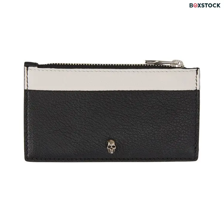 Alexander McQueen Small Zip Card Holder 'Black'