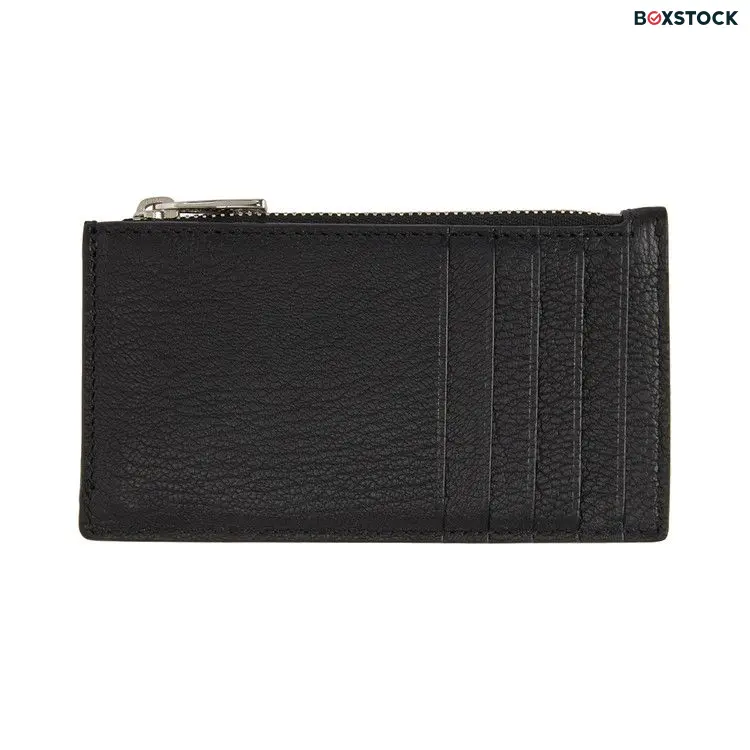 Alexander McQueen Small Zip Card Holder 'Black'