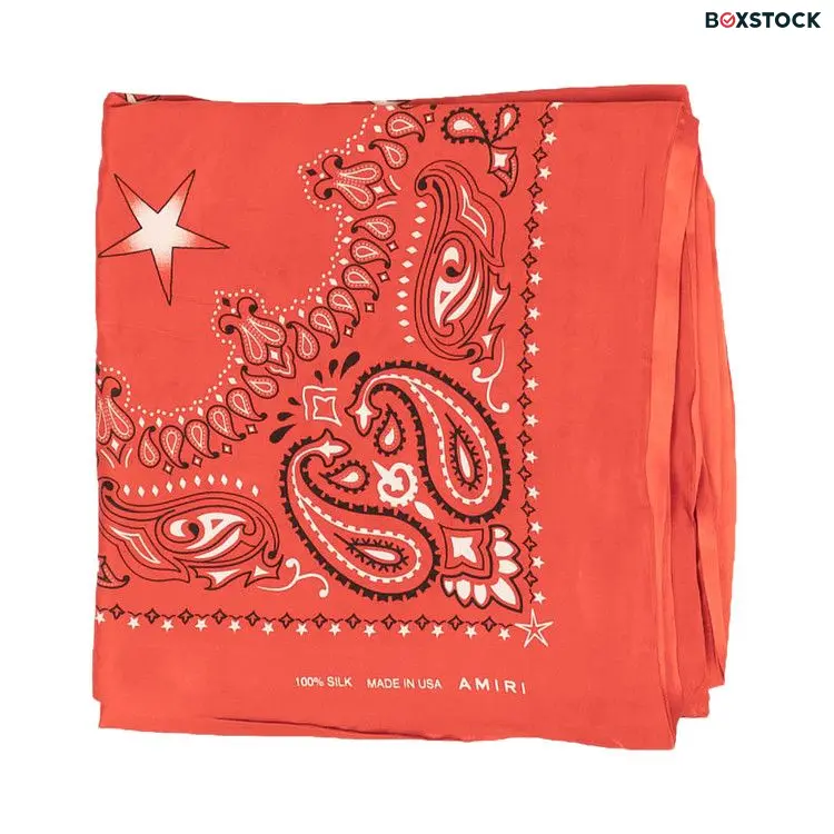 Amiri Silk Scarf Bandana 'Red'