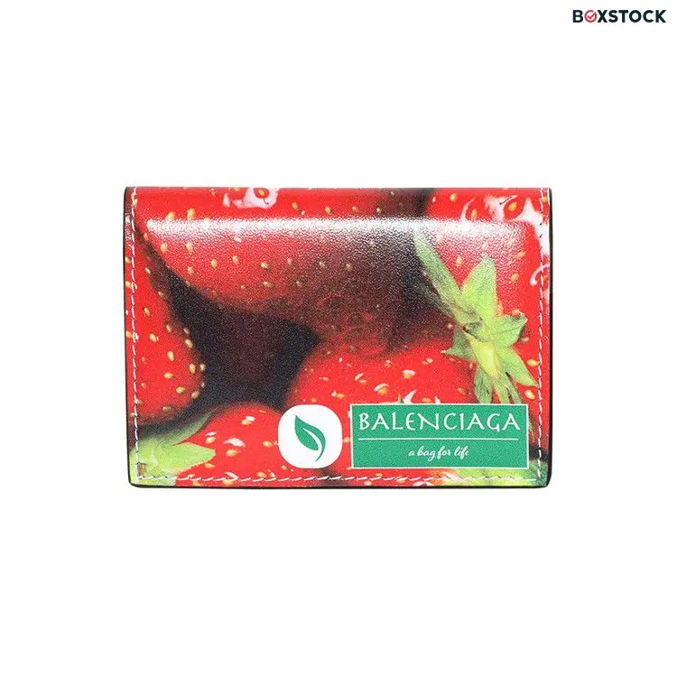Balenciaga Antwerp Mini Wallet 'Strawberry' Red Spring/Summer 2024