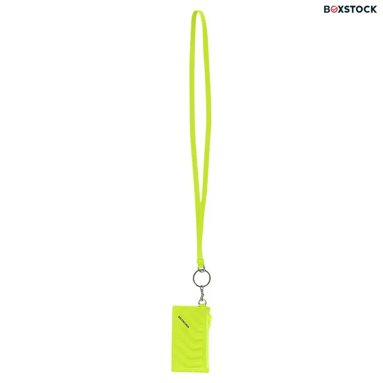 Balenciaga Car Card Case on Keyring 'Bright Green'