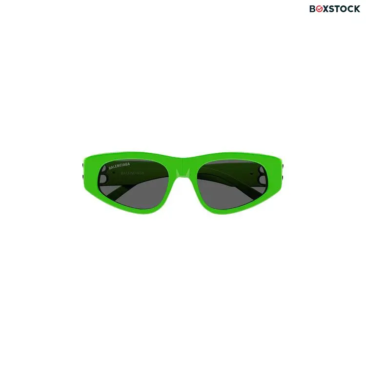 Balenciaga Cat Eye Sunglasses 'Green/Silver/Grey'