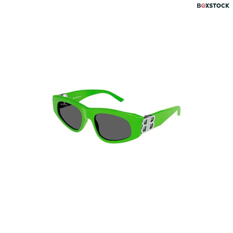 Balenciaga Cat Eye Sunglasses 'Green/Silver/Grey'