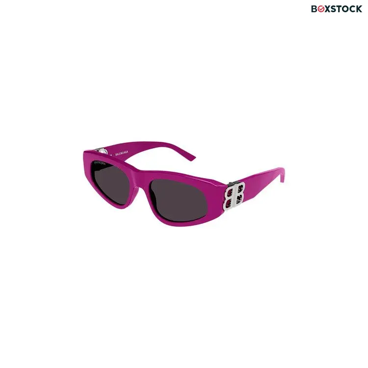 Balenciaga Cat Eye Sunglasses 'Fuchsia/Silver/Grey' Pink