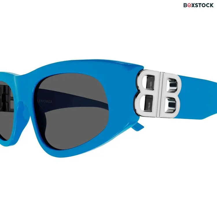 Balenciaga Cat Eye Sunglasses 'Light Blue/Silver/Grey'