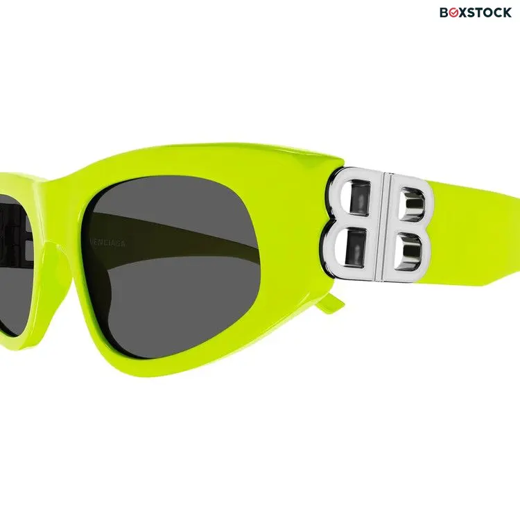 Balenciaga Cat Eye Sunglasses 'Yellow/Silver/Grey'