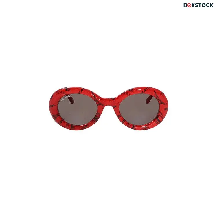 Balenciaga Panthos Frame Acetate Sunglasses 'Red'
