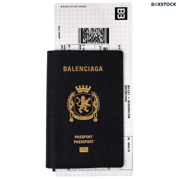 Balenciaga Passport Long Wallet 1 Ticket 'Black' Spring/Summer 2024
