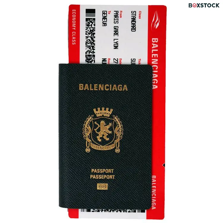 Balenciaga Passport Long Wallet 1 Ticket 'Passport Green' Spring/Summer 2024