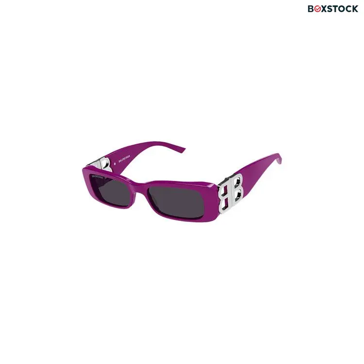 Balenciaga Rectangular Frame Sunglasses 'Fuchsia' Pink Spring/Summer 2023