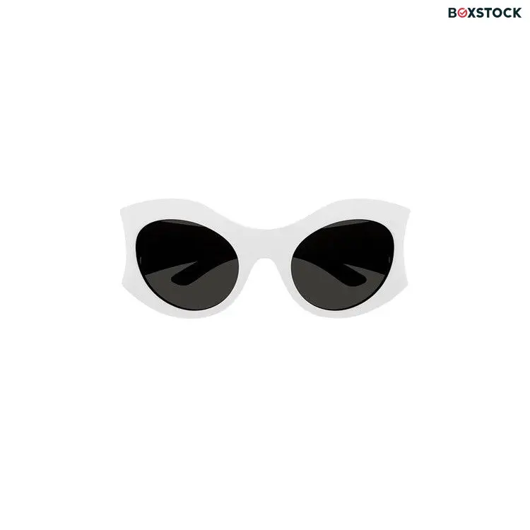 Balenciaga Round Sunglasses 'White/Grey'