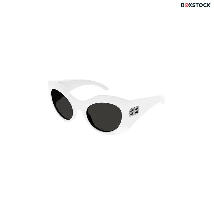 Balenciaga Round Sunglasses 'White/Grey'