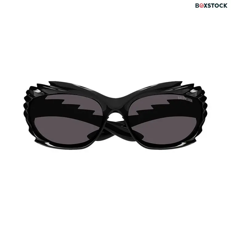 Balenciaga Spike Rectangle Sunglasses 'Black' Spring/Summer 2023