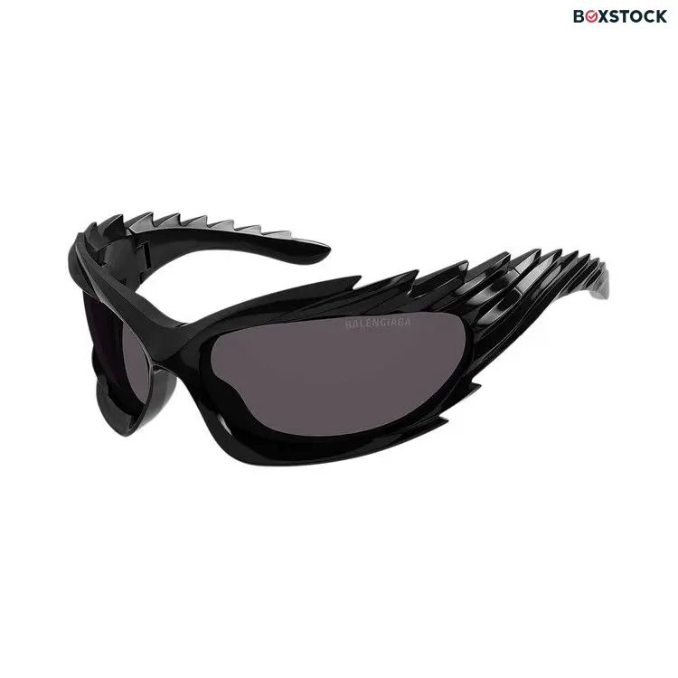 Balenciaga Spike Rectangle Sunglasses 'Black' Spring/Summer 2023
