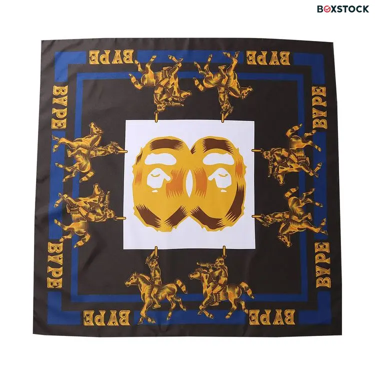 BAPE Double Ape Head Scarf 'Black' Fall/Winter 2021