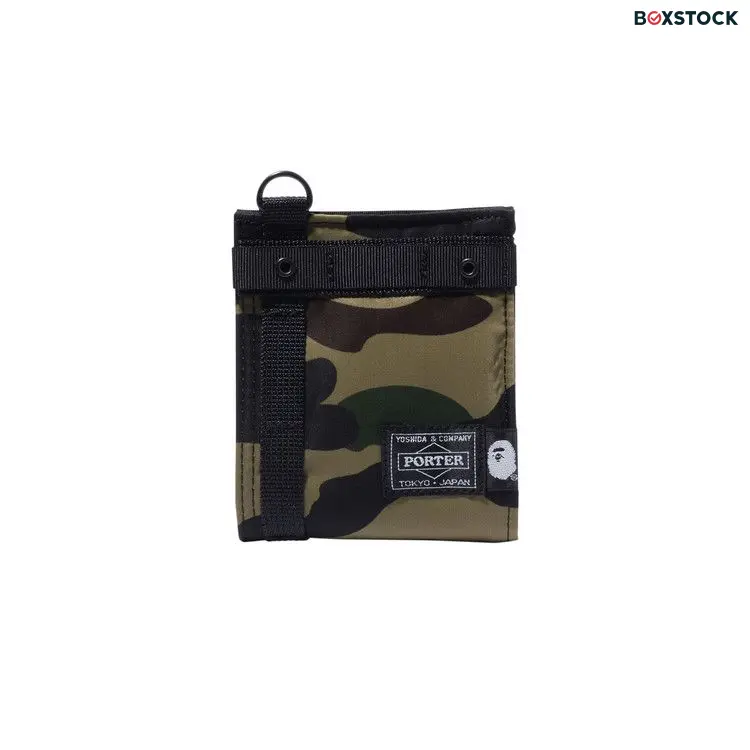 BAPE x Porter 1st Camo Wallet 'Green'