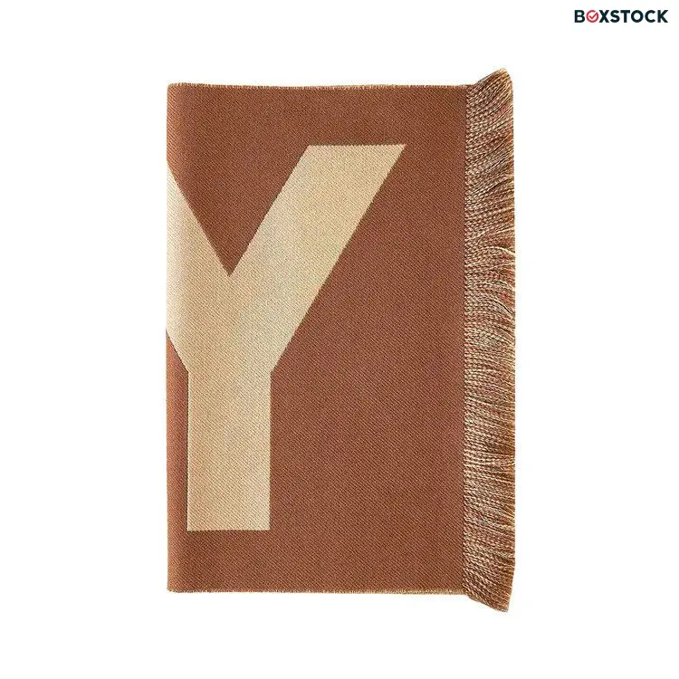 Burberry Half Mega Check Scarf 'Beige' Tan