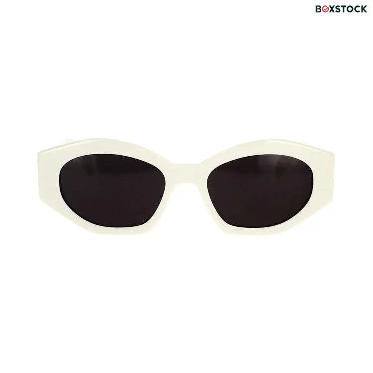CELINE Diagonal Sunglasses 'Ivory/Smoke' White