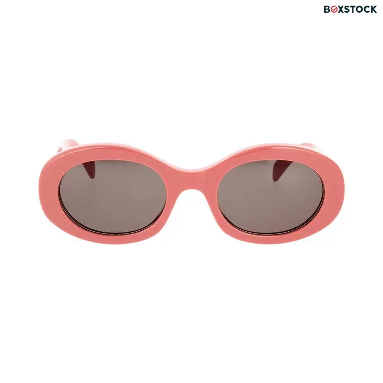 CELINE Oval Sunglasses 'Shiny Pink/Smoke'