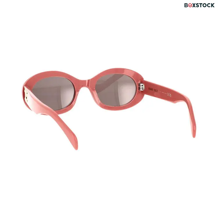 CELINE Oval Sunglasses 'Shiny Pink/Smoke'