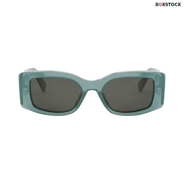 CELINE Square Sunglasses 'Shiny Light Green/Smoke'