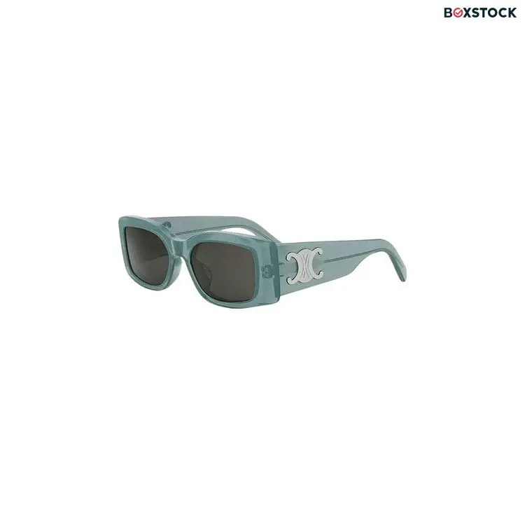 CELINE Square Sunglasses 'Shiny Light Green/Smoke'