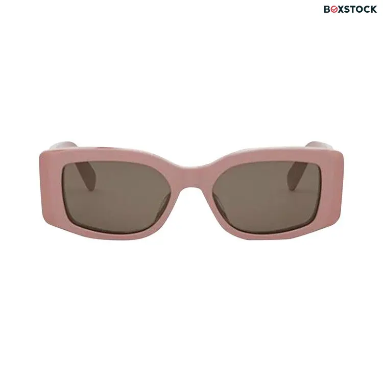 CELINE Square Sunglasses 'Shiny Pink/Brown'