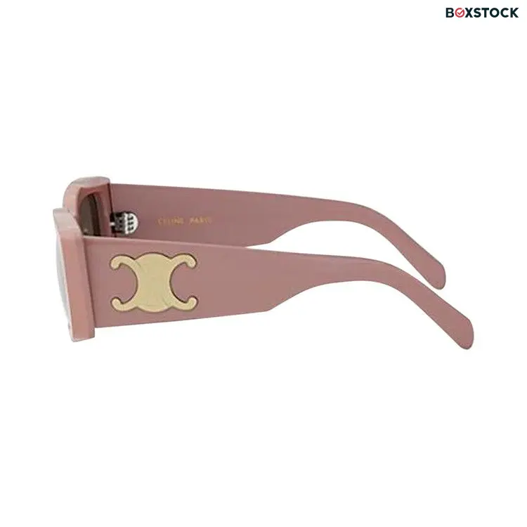 CELINE Square Sunglasses 'Shiny Pink/Brown'