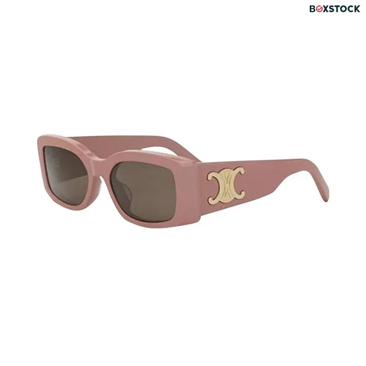 CELINE Square Sunglasses 'Shiny Pink/Brown'