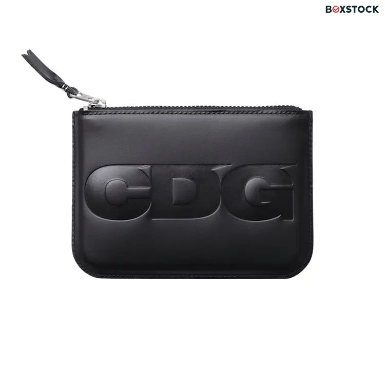 Comme des Garçons Embossed Logo Wallet 'Black'
