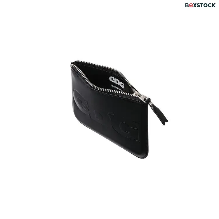 Comme des Garçons Embossed Logo Wallet 'Black'