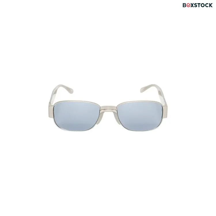 Dries Van Noten Rectangular Sunglasses 'Matte Silver/Grey/Silver' Spring/Summer 2025