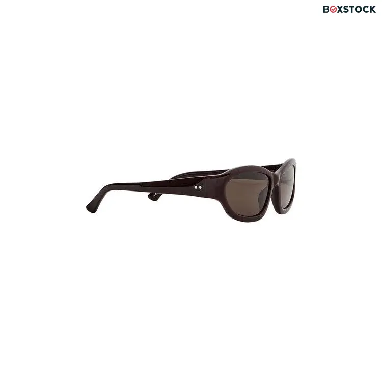 Dries Van Noten x Linda Farrow Rectangle Sunglasses 'Dark Brown/Silver/Brown' Spring/Summer 2024