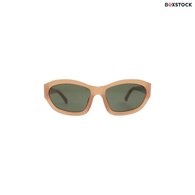 Dries Van Noten x Linda Farrow Rectangle Sunglasses 'Dark Camel/Silver/Green' Brown Spring/Summer 2024