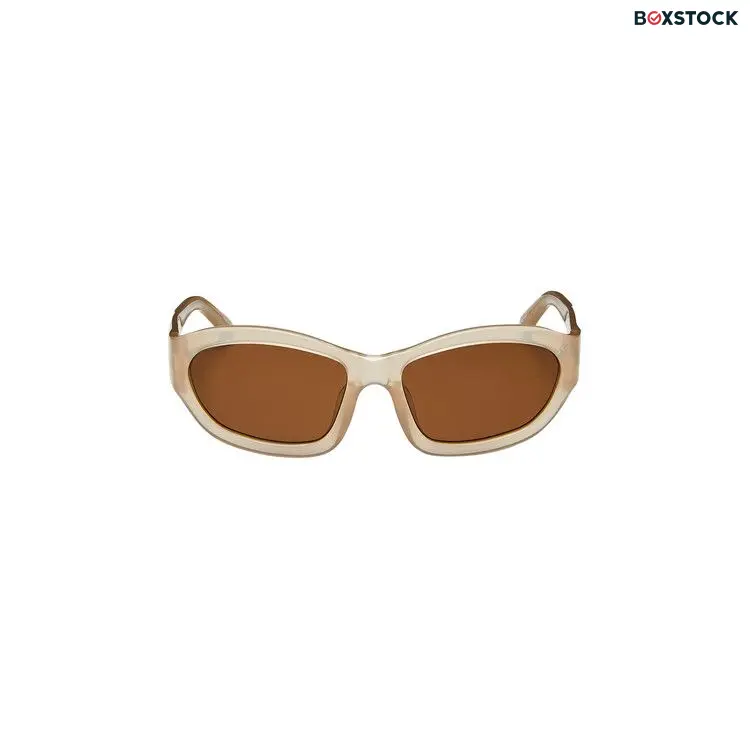 Dries Van Noten x Linda Farrow Rectangle Sunglasses 'Sun Taupe/Silver/Brown' Cream Spring/Summer 2024