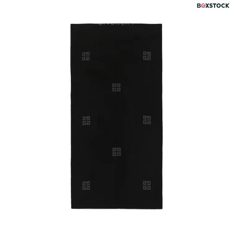 Givenchy 4G Check Jacquard Scarf 'Black'