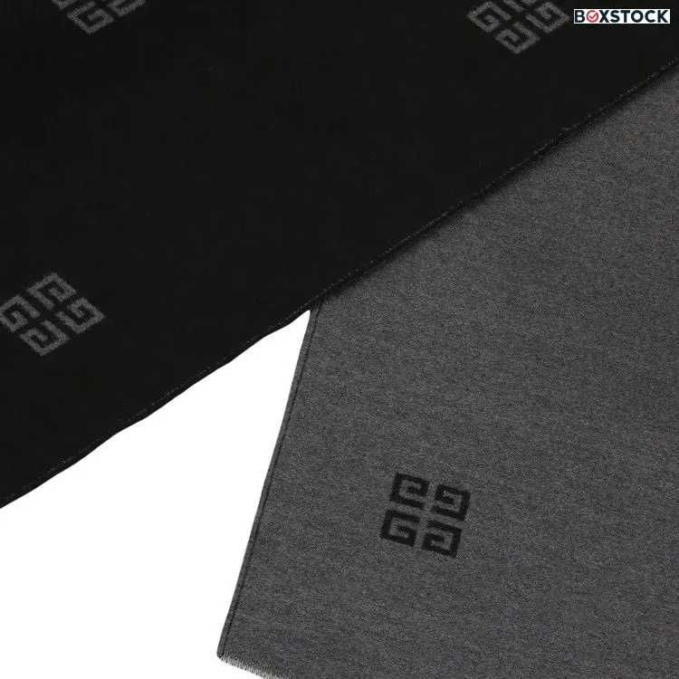 Givenchy 4G Check Jacquard Scarf 'Black'
