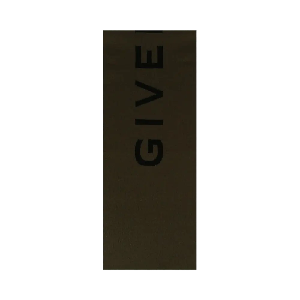 Givenchy Double Face 4G Logo Scarf 'Black/Khaki' Brown