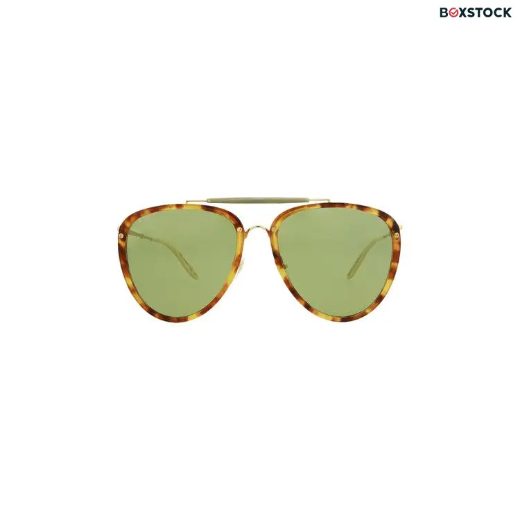 Gucci Aviator Sunglasses 'Havana/Gold/Green' Brown