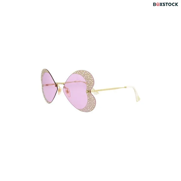 Gucci Cat Eye Sunglasses 'Gold/Pink'