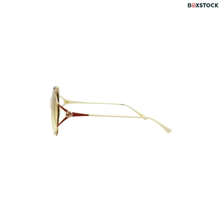 Gucci Rimless Geometric Sunglasses 'Gold/Yellow'