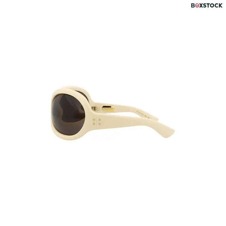 Gucci Wrap Around Sunglasses 'White/Brown'