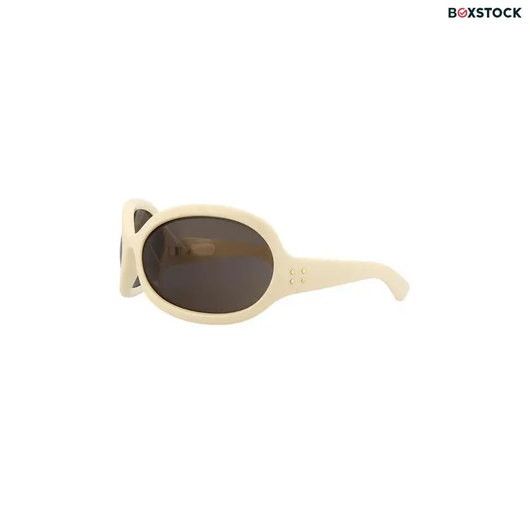 Gucci Wrap Around Sunglasses 'White/Brown'