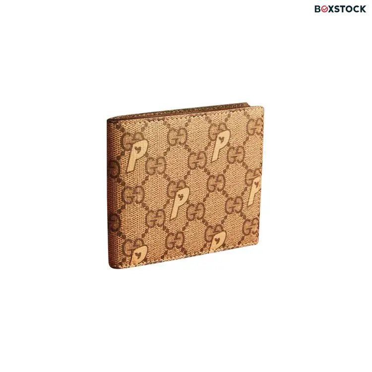 Gucci x Palace GG-P Supreme Bi-Fold Wallet 'Beige' Tan Fall/Winter 2022