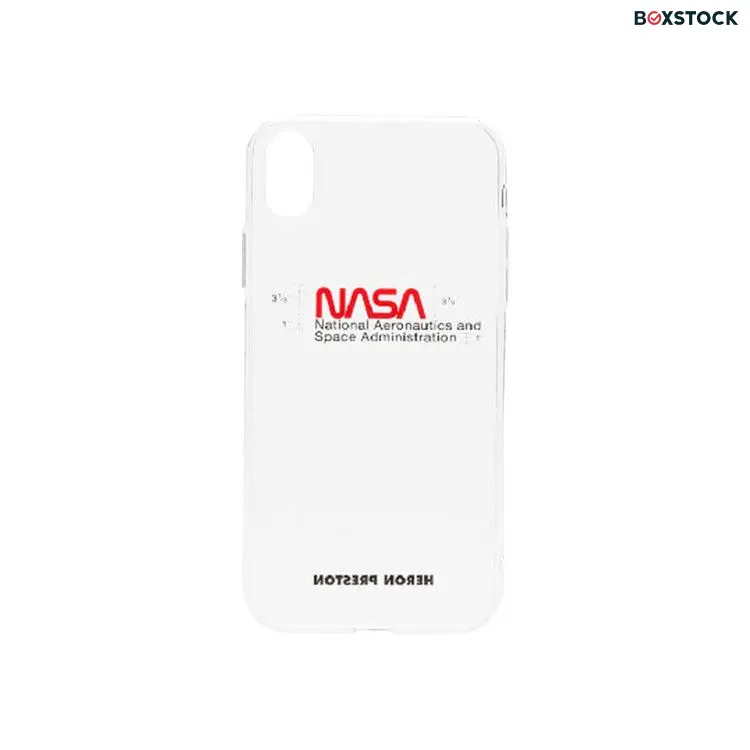 Heron Preston Nasa iPhone Xs Max Case 'Transparent/Multicolor' White Fall/Winter 2019