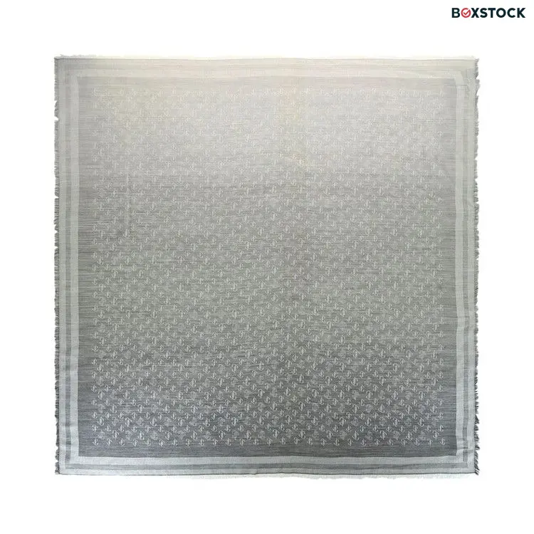 Jimmy Choo Wool Blend Scarf 'Black' Grey