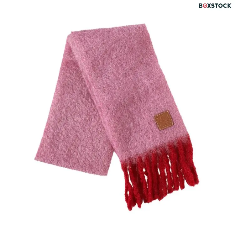 Loewe Anagram Scarf 'Pink/Red' Fall/Winter 2024